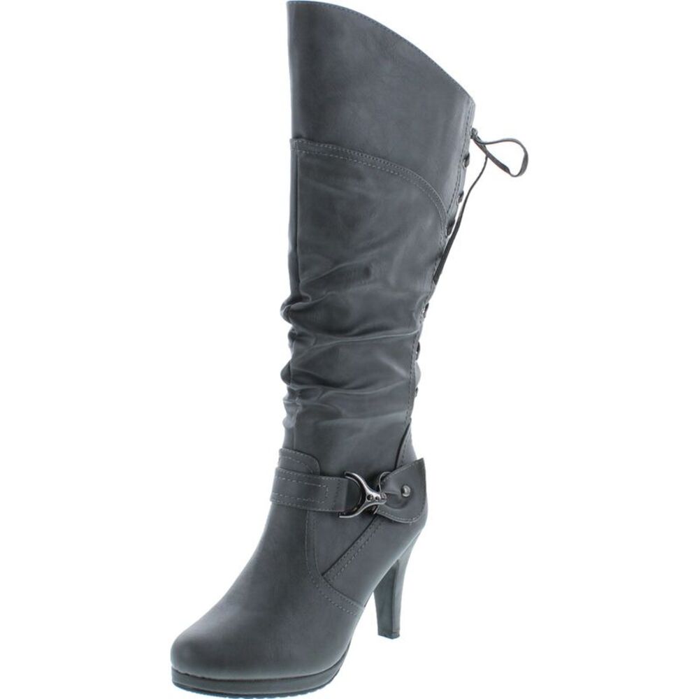 Top Moda Page-65 Grey Womens boots 7 NEW